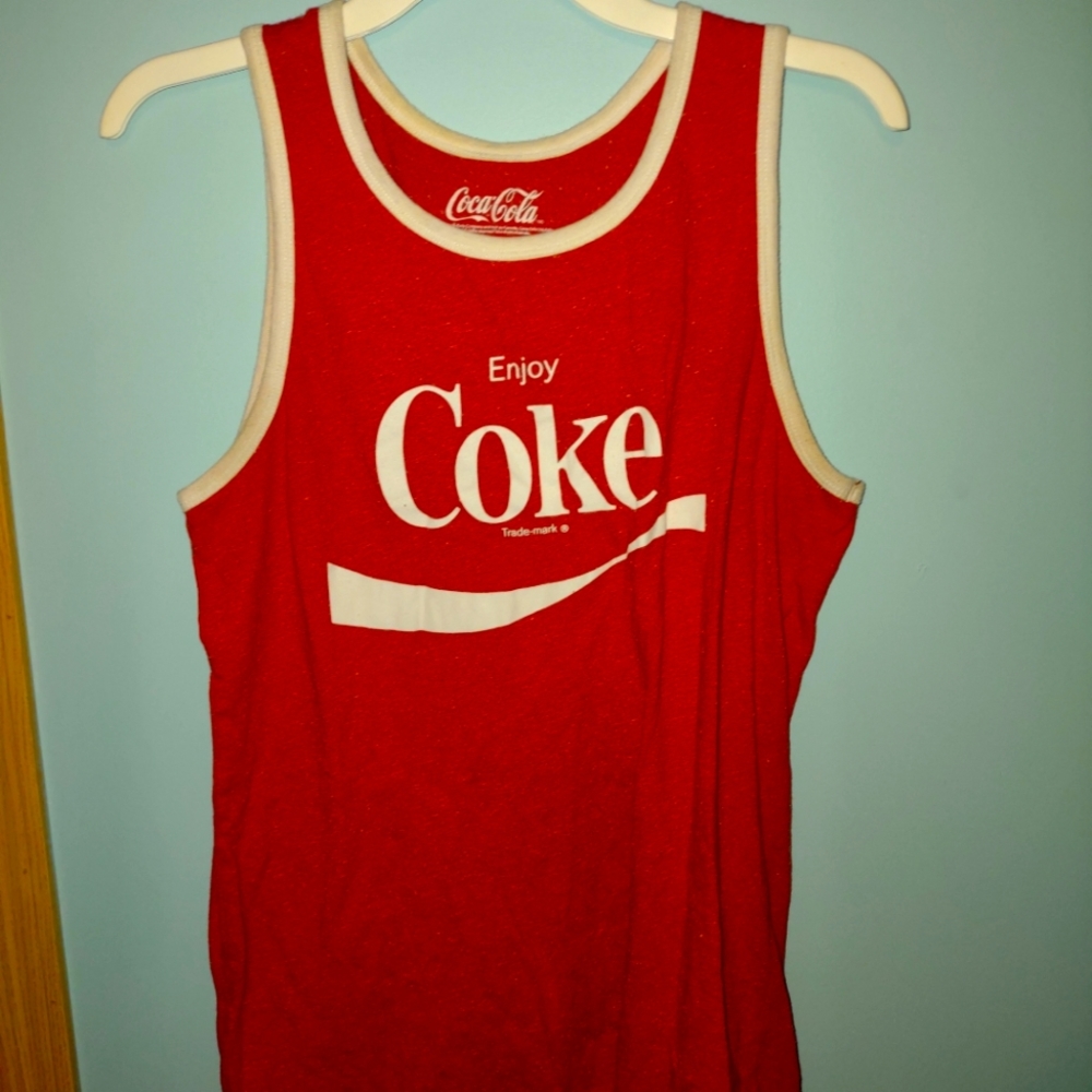 Coca cola tank top in red